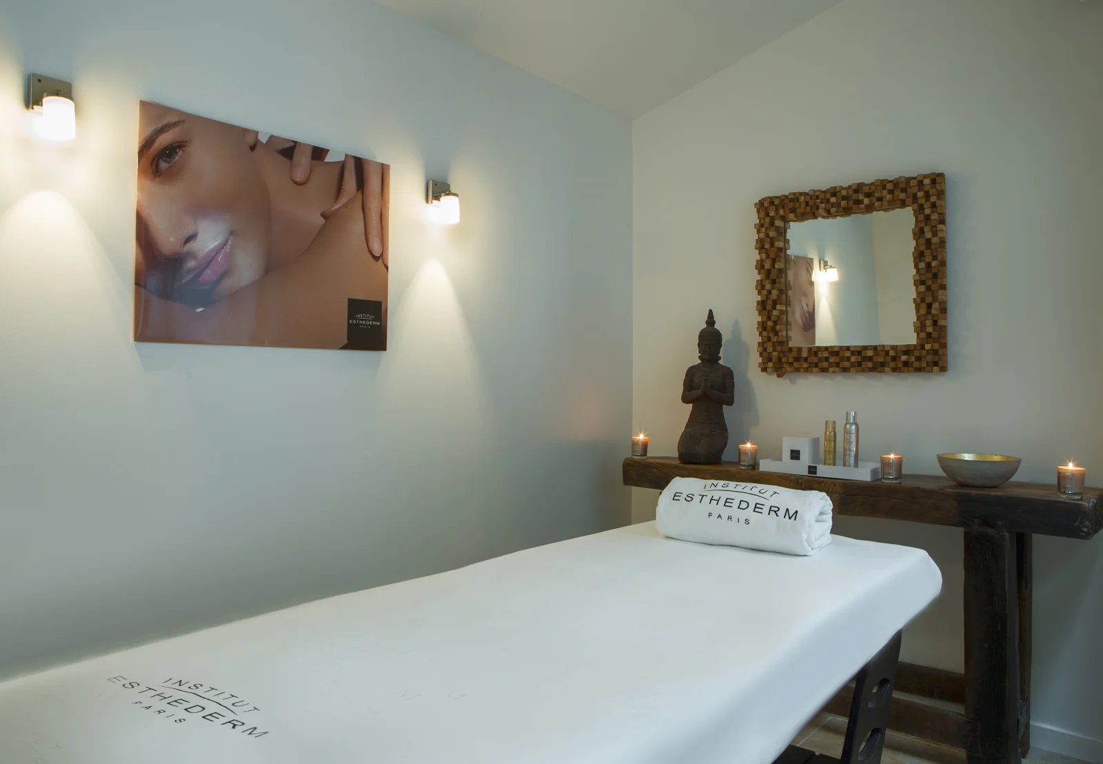 Cabine de soins Institut Esthederm du Spa Palanquey